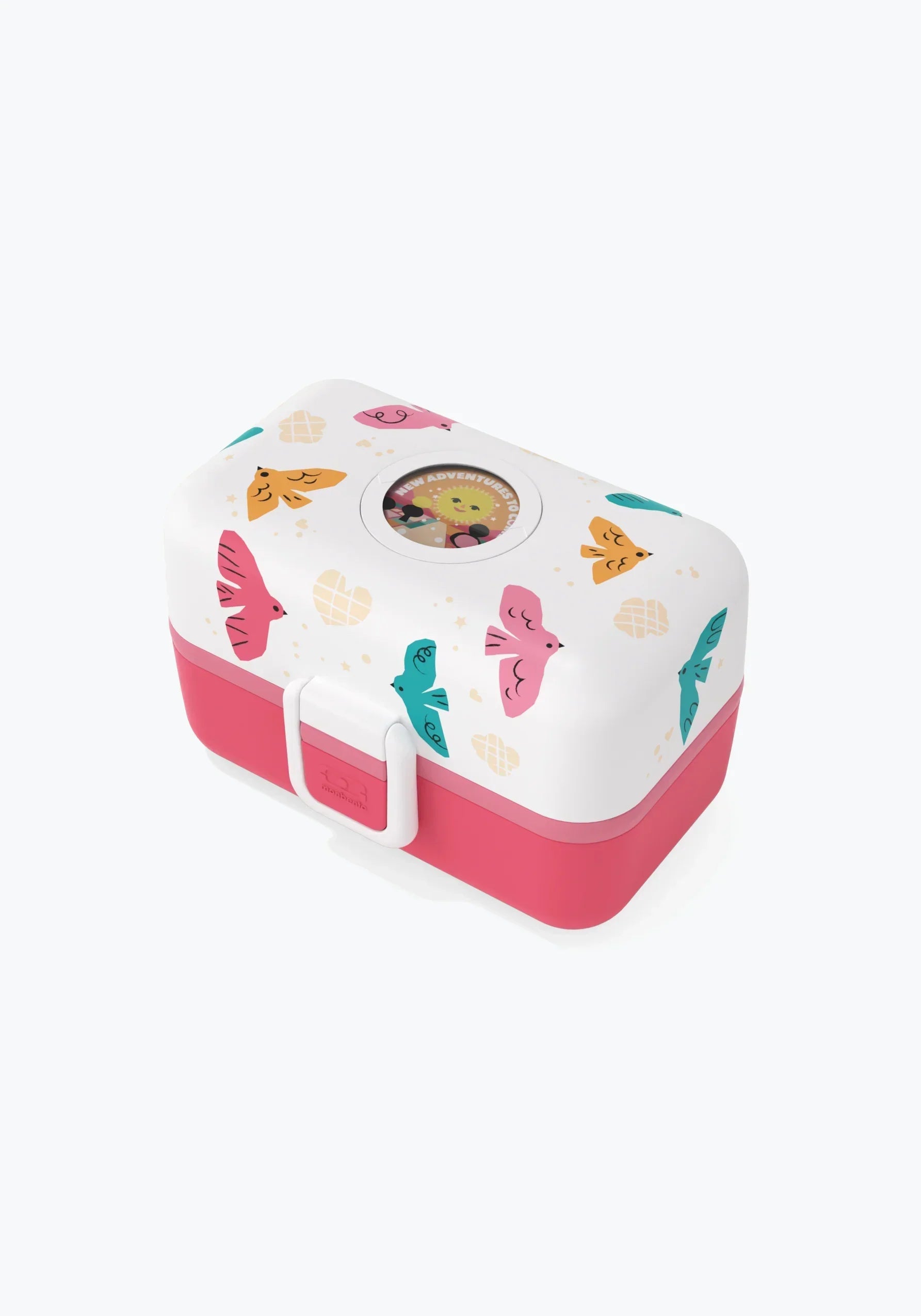 Kinder-Lunchbox Tresor Rose Birds Brotzeit - Monbento