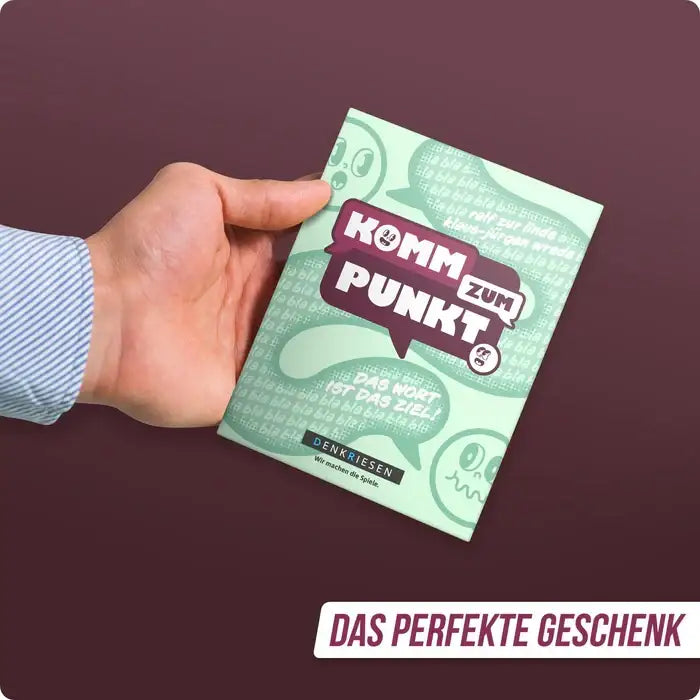 Komm zum Punkt – Wortspiel-Spiel für Kinder, perfektes Geschenk, nachhaltiges Spielzeug