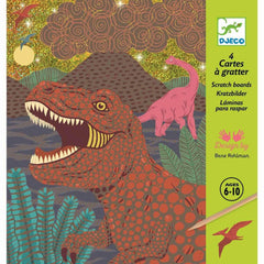 Kratzbilder - Dinosaurier Djeco