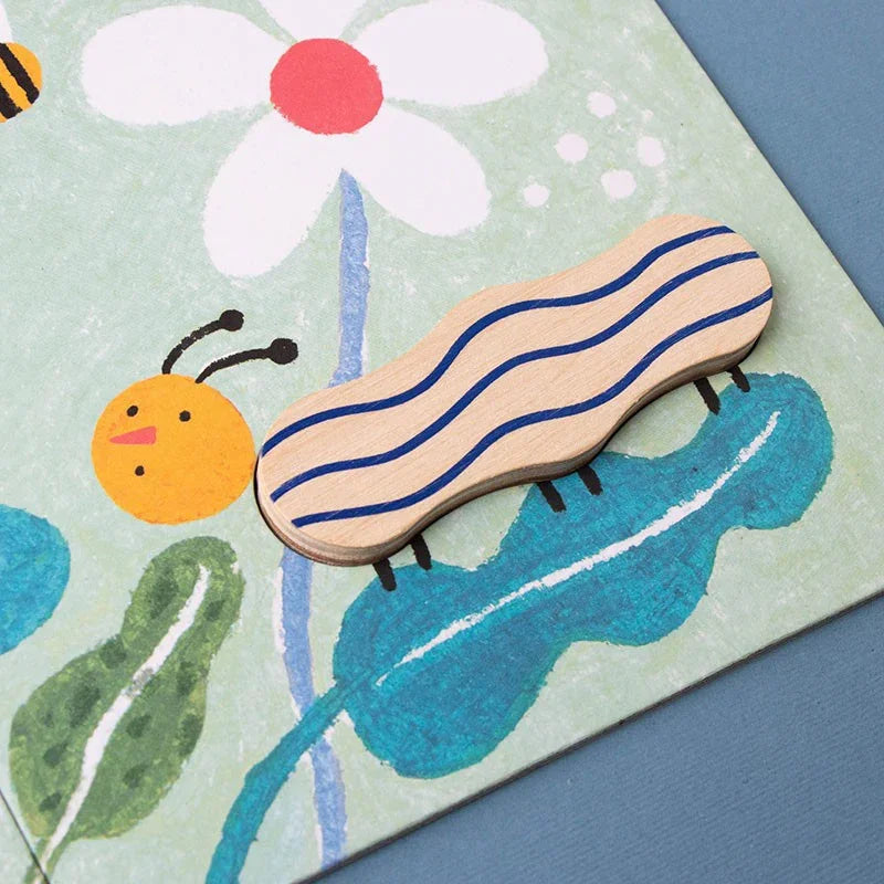 Kreatives Einlegepuzzle aus Holz für Kinder ab 2 Jahren imagine - PZ591U Londji
