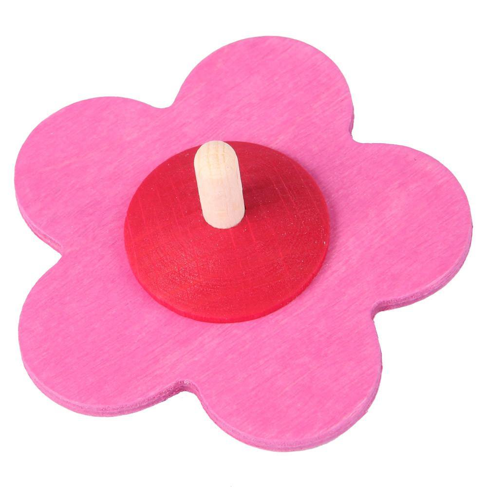 Kreisel Blume (verschiedene Farben) - www. kunstundspiel .de 41321 rosa