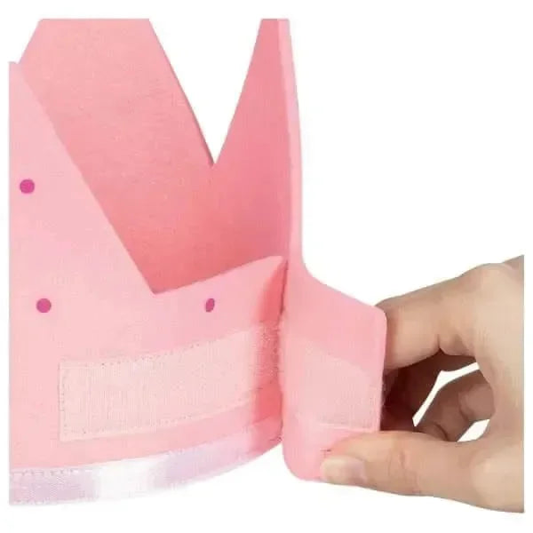 Krone Filz - rosa - inklusive Zahlen 1-6 Goki