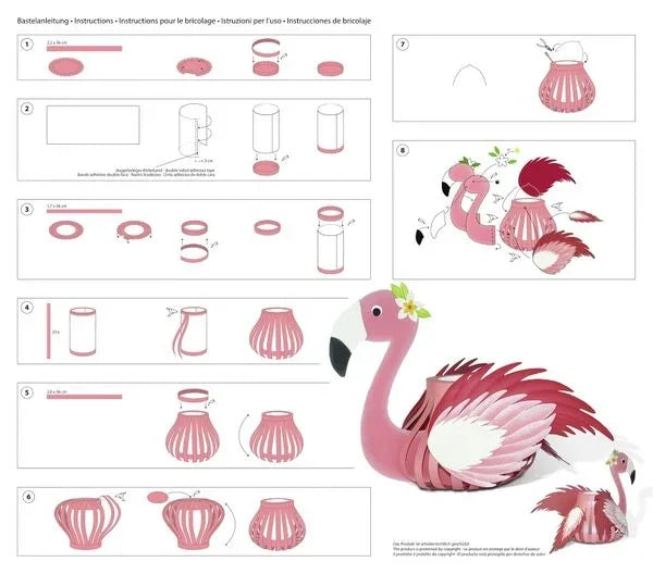 Laternenbastelset Flamingo - 18720008 URSUS