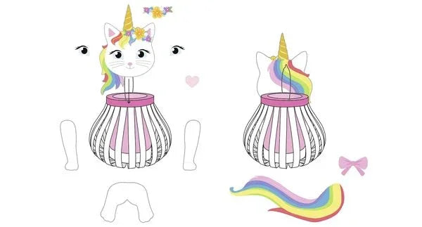Laternenbastelset Kittycorn - 18720014F URSUS