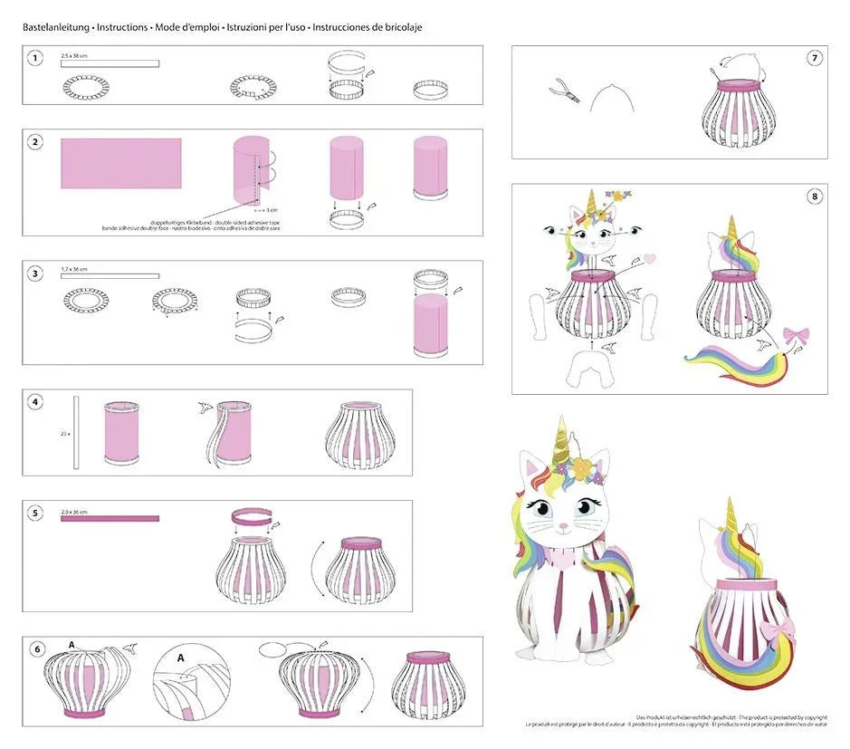 Laternenbastelset Kittycorn - 18720014F URSUS