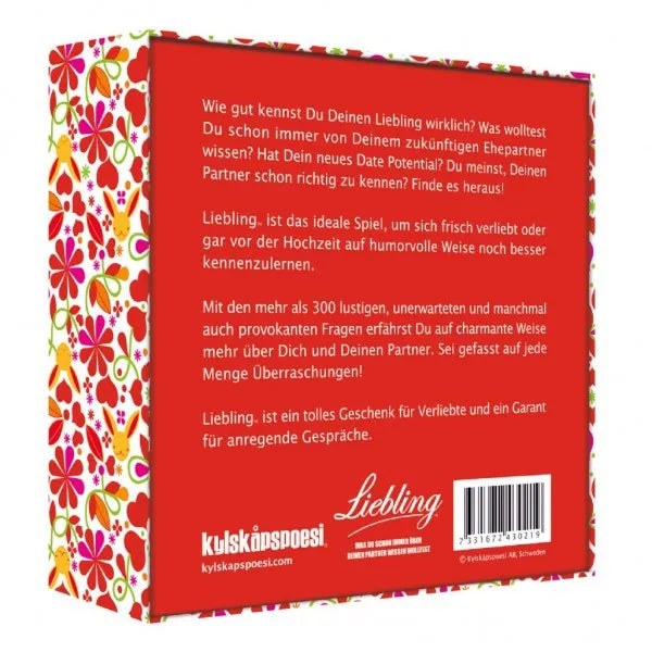Liebling - Das ultimative Paarspiel für tiefere Verbindungen - 7331672430219 Kylskapspoesi