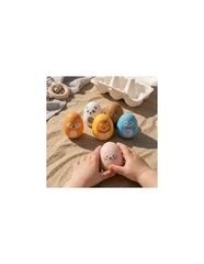 Little L - Egg Rattles Full Color - 6 Ei Rassel mit Tiergesicht