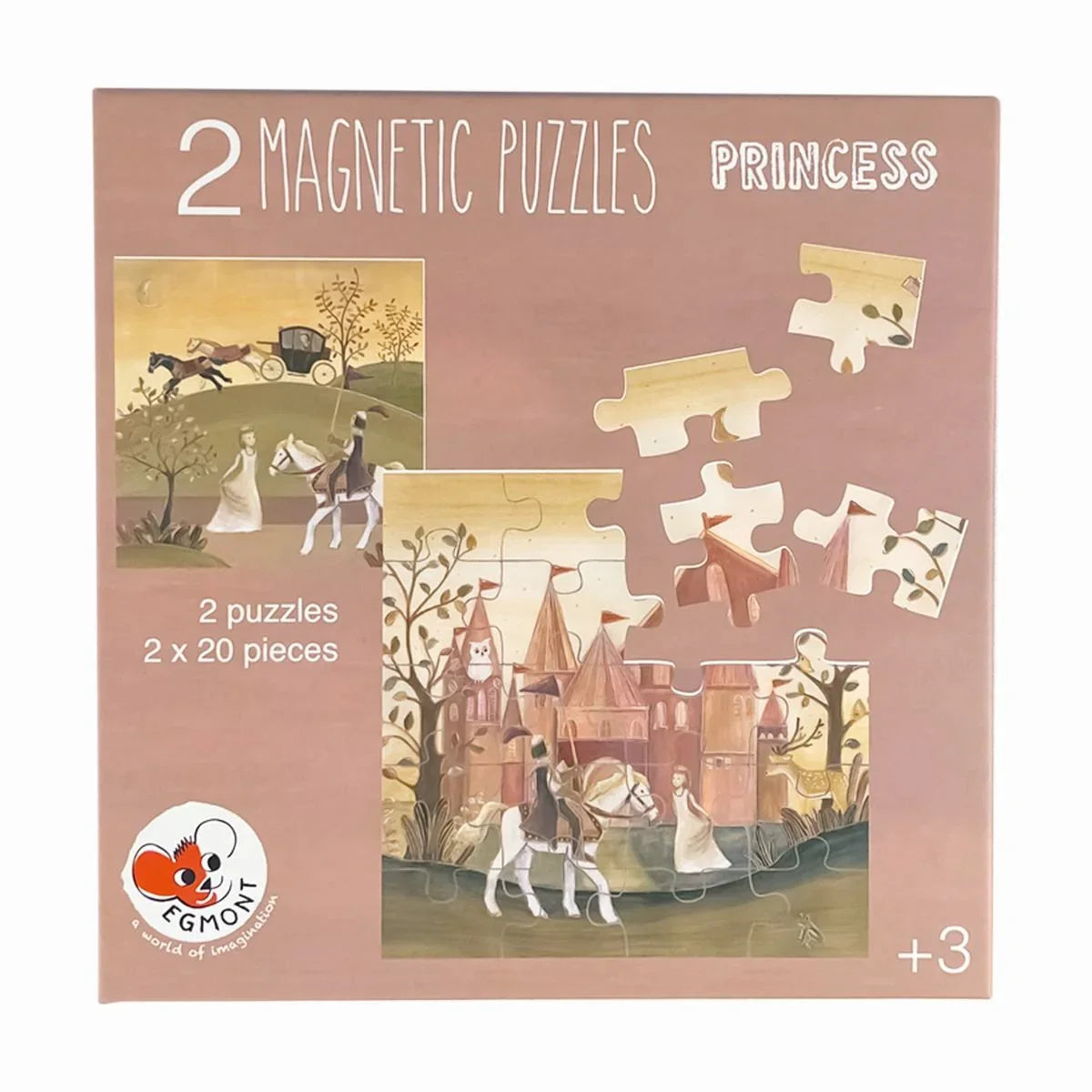 Magnetisches Puzzle-Buch Prinzessin, mit 2 Puzzeln