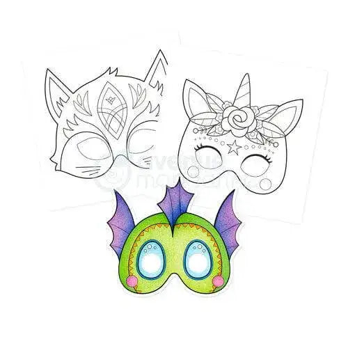 Maskenmalbuch Fantasy Exaclair
