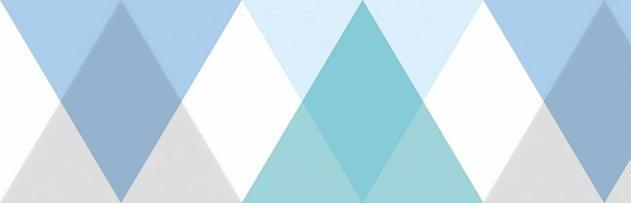 Masking Tape triangle and diamond blue Merlo