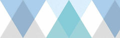 Masking Tape triangle and diamond blue Merlo