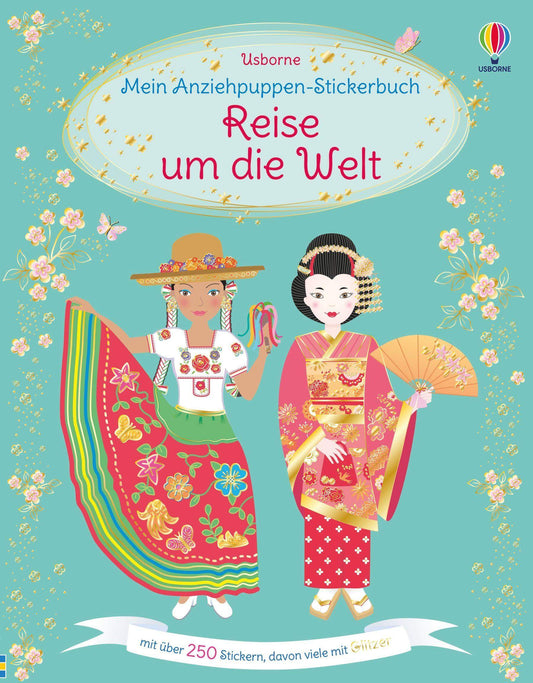 Mein Anziehpuppen Stickerbuch - Reise um die Welt Usborne Verlag