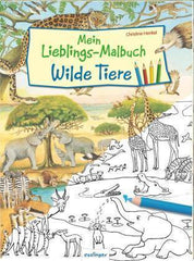 Mein Lieblings-Malbuch Wilde Tiere - www. kunstundspiel .de 9783480237036
