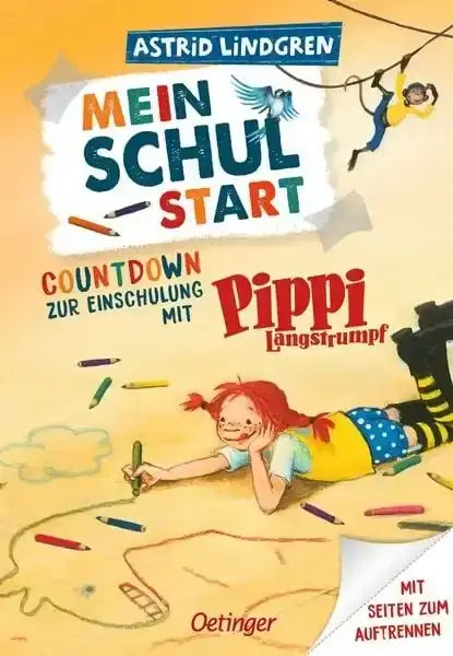 Mein Schulstart -  Countdown zur Einschulung mit Pippi Langstrumpf