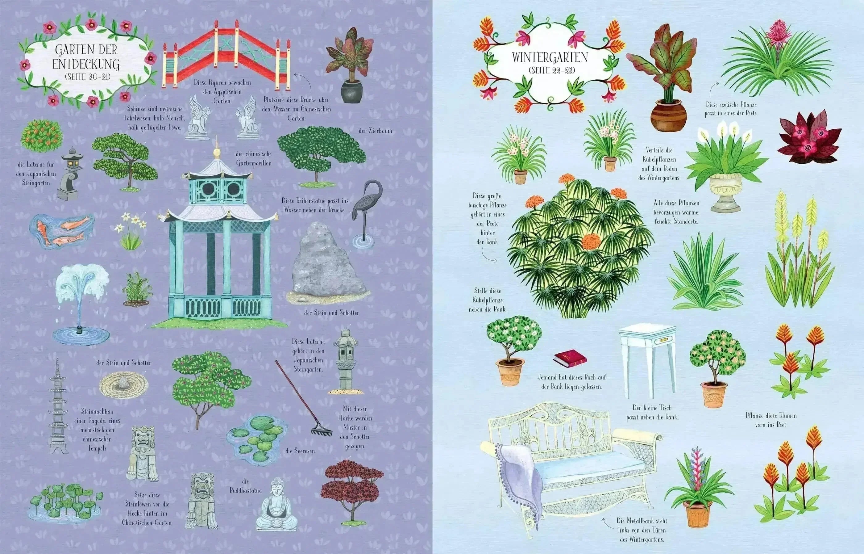 Mein Stickerbuch - Gartenträume Usborne Verlag