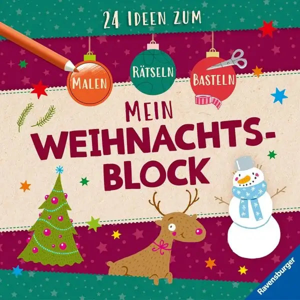 mein-weihnachtsblock-24-ideen-zum-malen-basteln-raetseln-taschenbuch-anne-scheller - kunstundspiel 