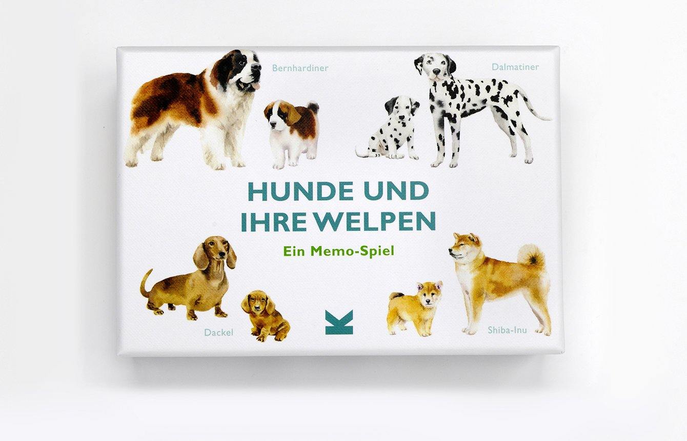 Memo Hunde und ihre Welpen - www. kunstundspiel .de 978-3-96244-074-9