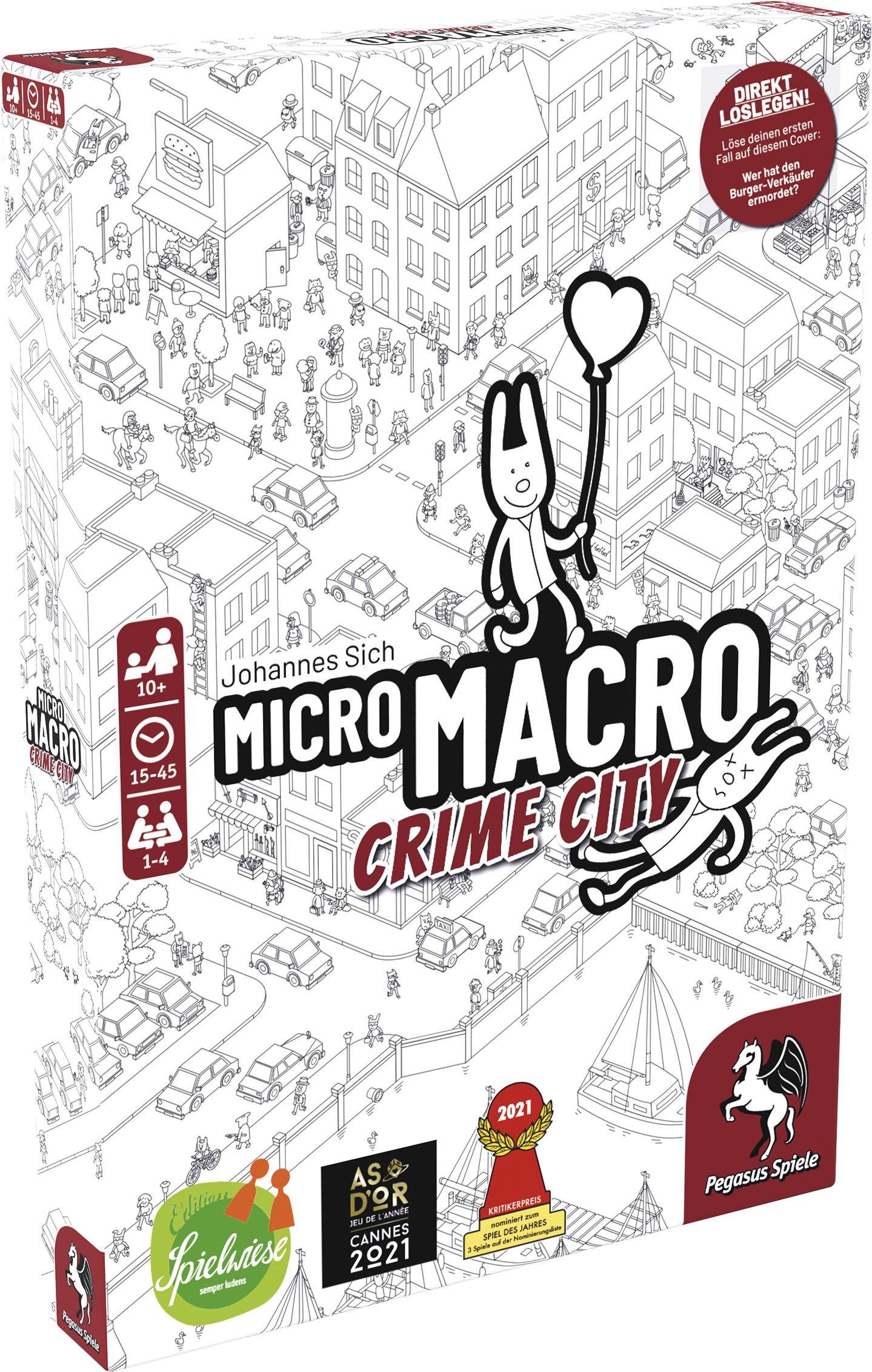 MicroMacro: Crime City (Spiel des Jahres 2021) - www. kunstundspiel .de 4250231728075
