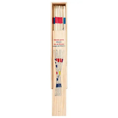 Mikado Spiel mit Holzstäbchen in Holzbox, nachhaltiges Kinderspielzeug