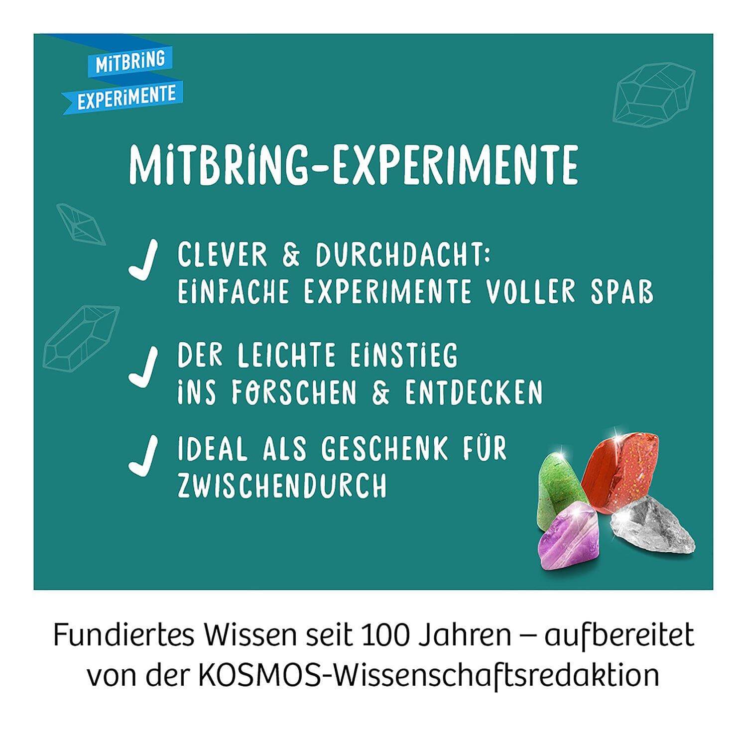 Mitbring Experiment: Mineralien Kosmos Spieleverlag