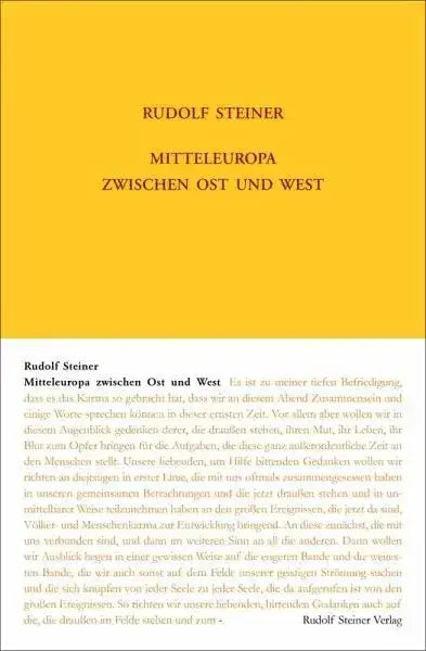 Mitteleuropa zwischen Ost und West - 9783727417436 Rudolf Steiner Verlag