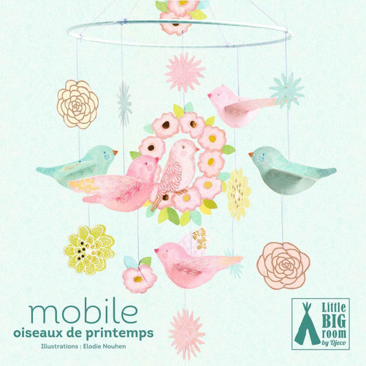 Mobile Vögel aus FSC Papier Djeco