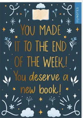 myNOTES Papeterie: Notizheft You made it to the end of the week! You deserve a new book! - 4014489137603 ars edition