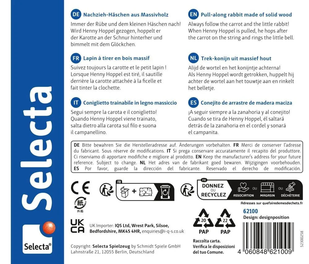 Nachzieh Hase Henny Hoppel - Selecta