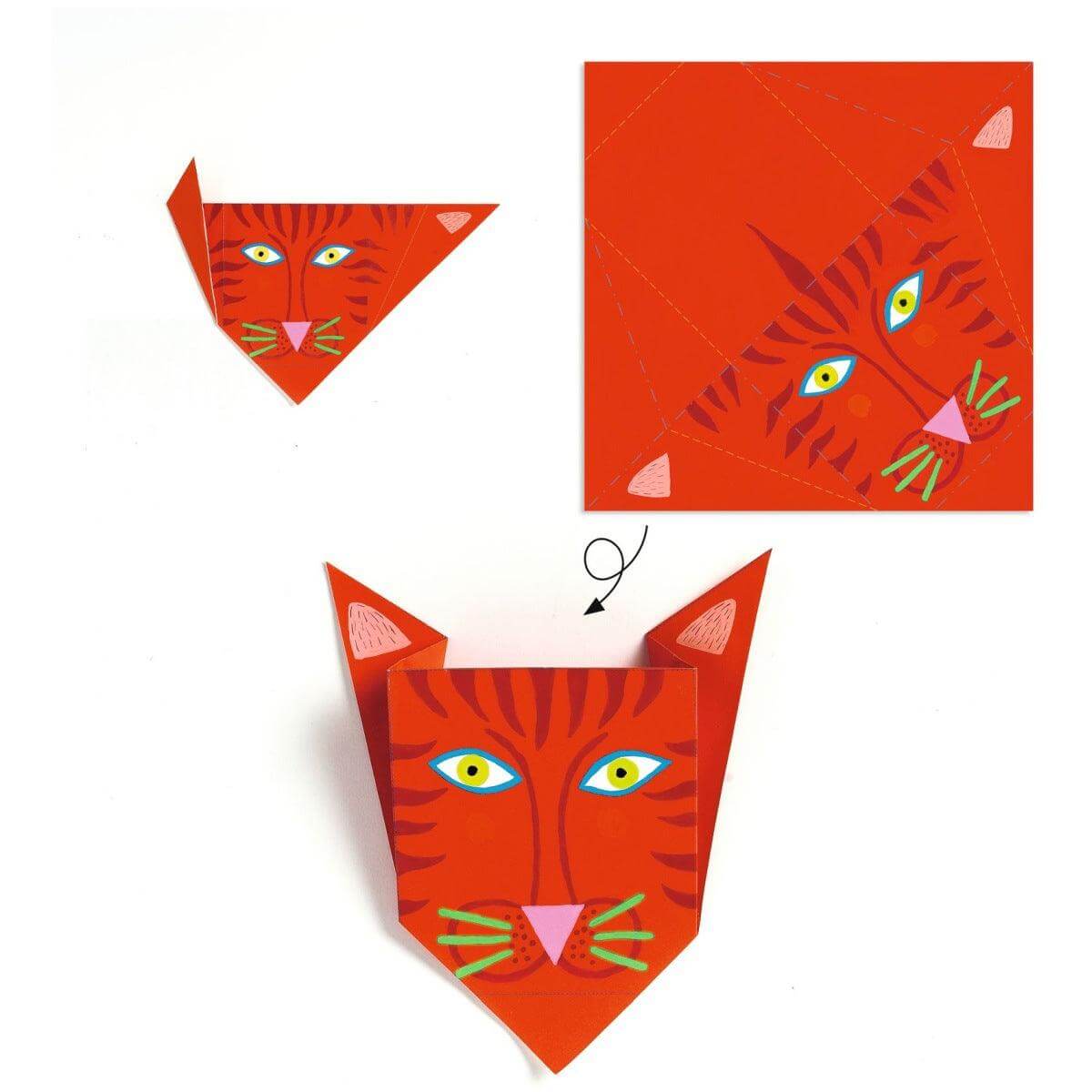 Origami - Einführung in das Origami - Tiere Djeco