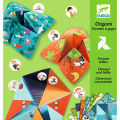 Origami Himmel und Hölle grün - www. kunstundspiel .de 08764