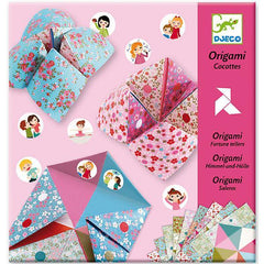 Origami Himmel und Hölle rosa - www. kunstundspiel .de 08773