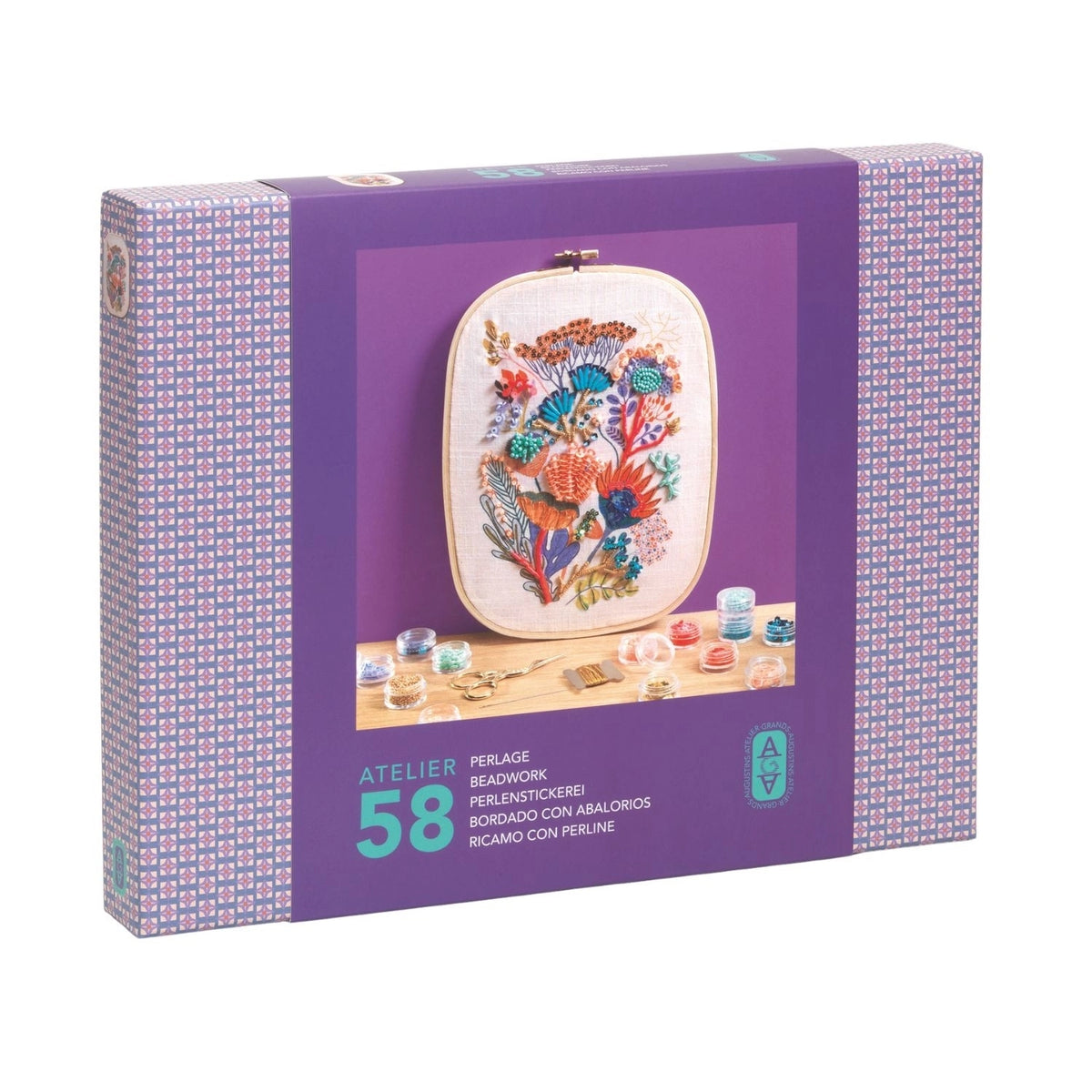 Perlenstickerei Blumen Atelier 58