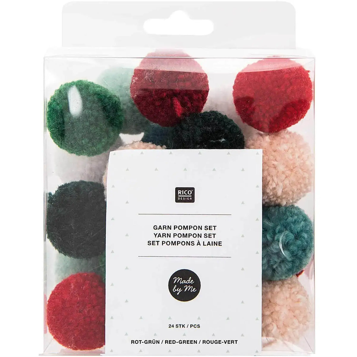 Pom-Pom´s Weihnachten rot-grün Rico