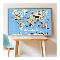 Poppik Lernposter Tiere der Welt Carletto