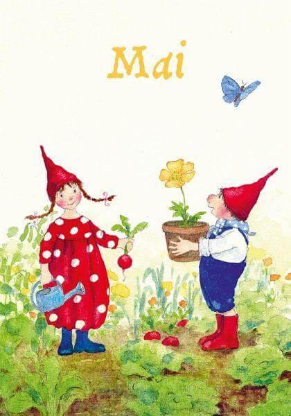 Postkartenbuch 'Mit Pippa und Pelle durch das Jahr' Urachhaus