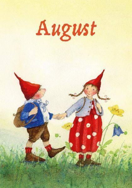 Postkartenbuch 'Mit Pippa und Pelle durch das Jahr' Urachhaus