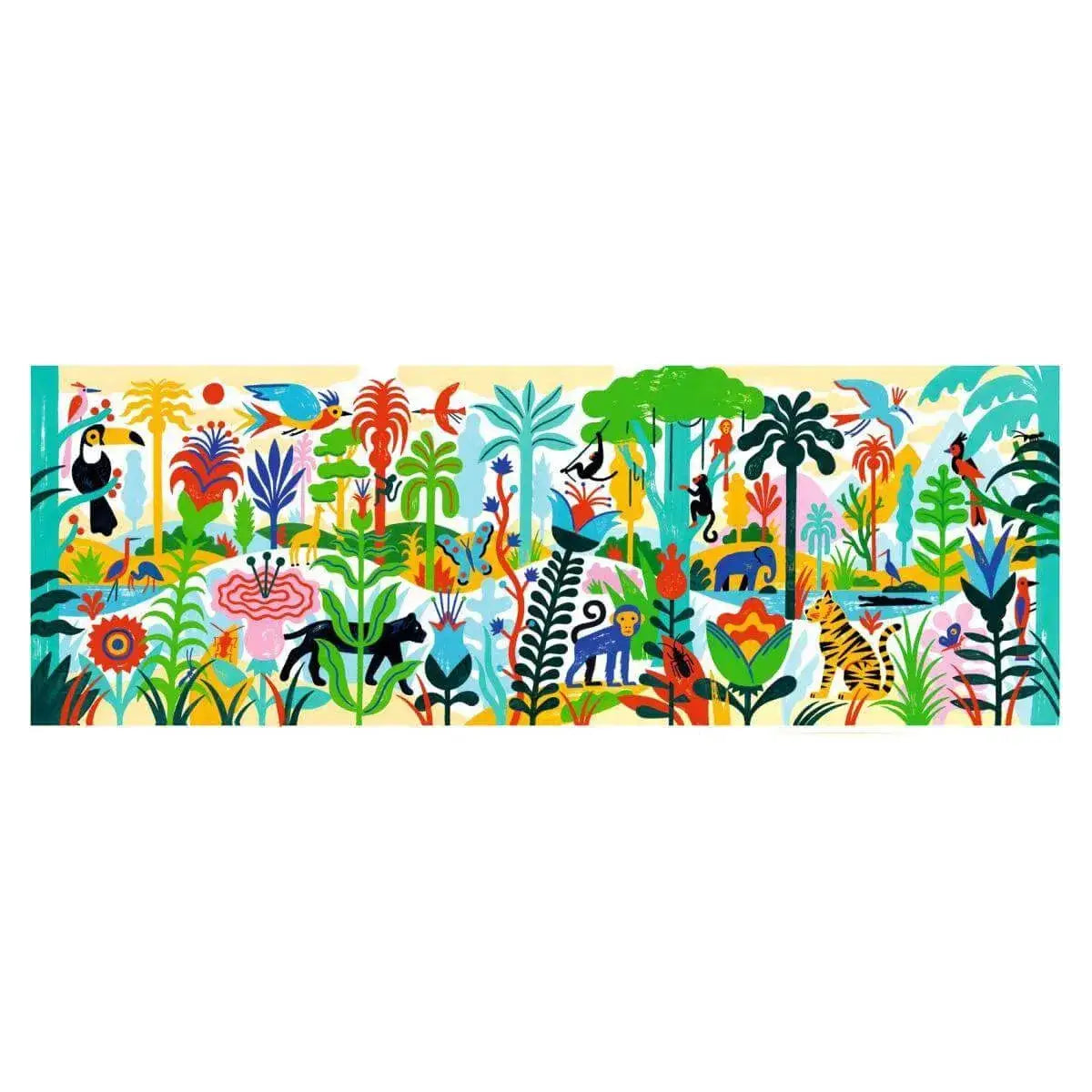 Puzzle 100 Teile - Gallerie Dschungel Djeco