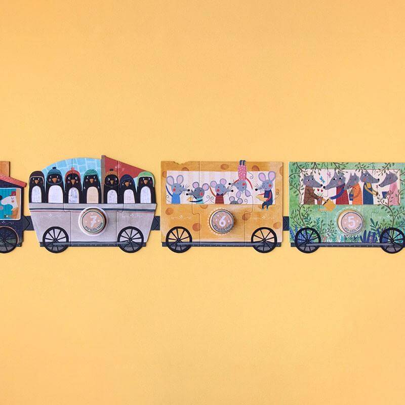 Puzzle 10x3 Teile - My Little Train - 2m lang Londji