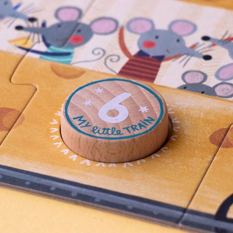 Puzzle 10x3 Teile - My Little Train - 2m lang Londji