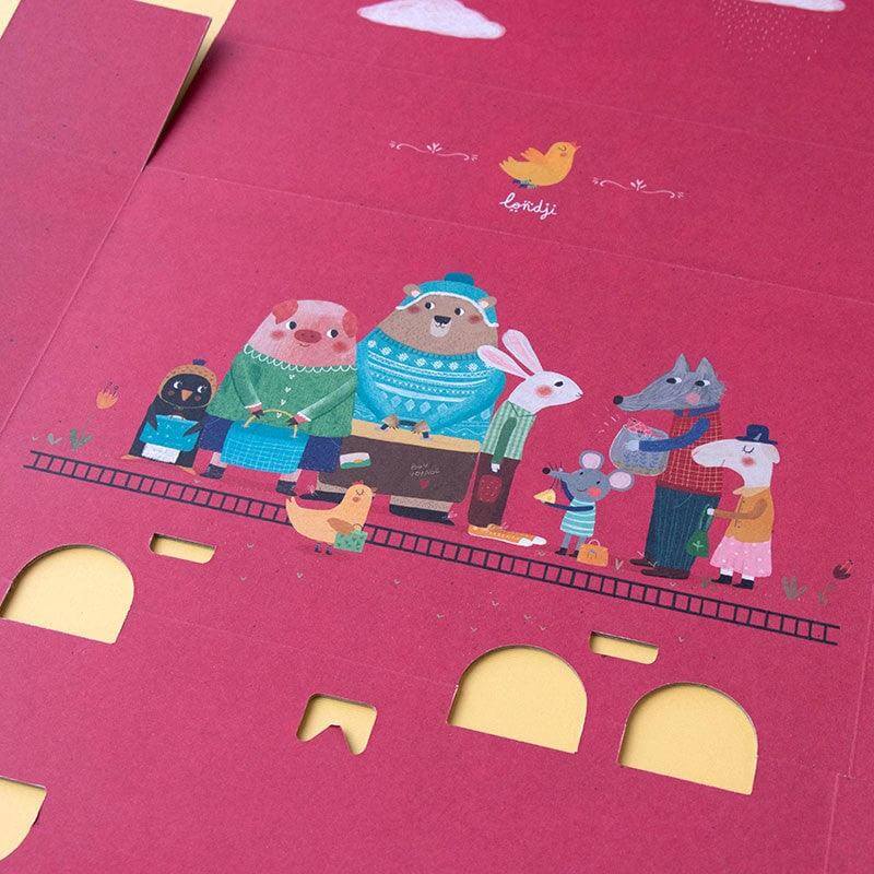 Puzzle 10x3 Teile - My Little Train - 2m lang Londji