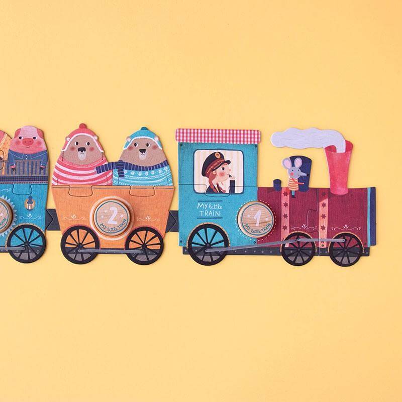 Puzzle 10x3 Teile - My Little Train - 2m lang Londji
