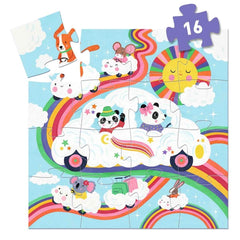 Puzzle 16 Teile - Wolkenauto