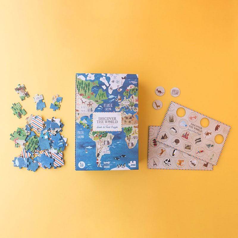 Puzzle 200 Teile - Welt entdecken Londji