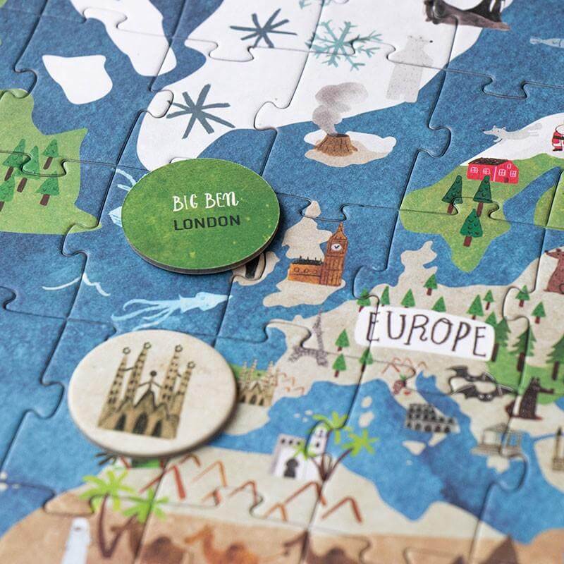 Puzzle 200 Teile - Welt entdecken Londji