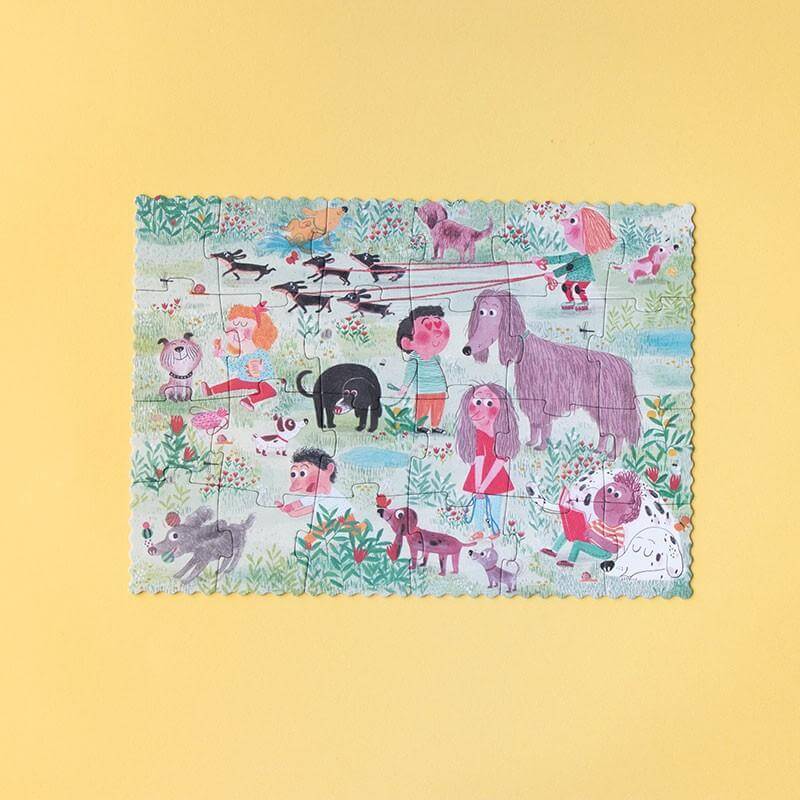 Puzzle 24 Teile - Pocket Cats & Dogs - doppelseitig bedruckt Londji