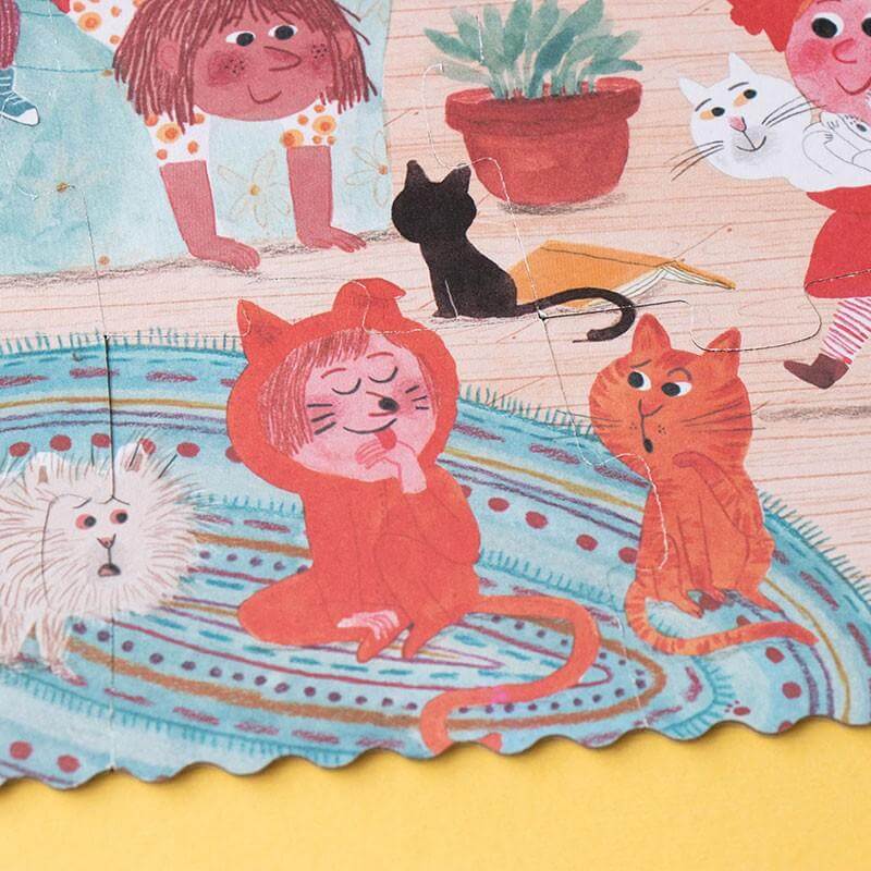 Puzzle 24 Teile - Pocket Cats & Dogs - doppelseitig bedruckt Londji