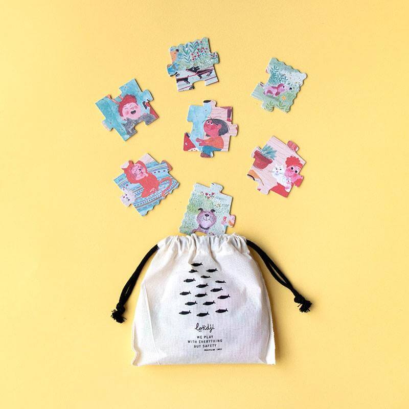 Puzzle 24 Teile - Pocket Cats & Dogs - doppelseitig bedruckt Londji