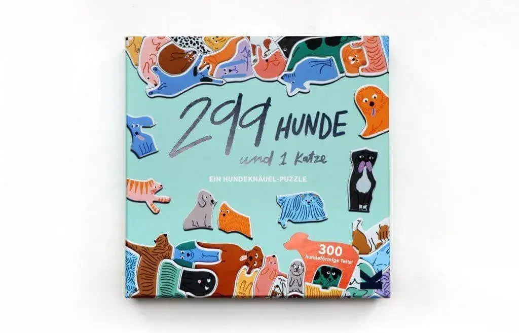 Puzzle 299 Hunde & 1 Katze Laurence King Spiele