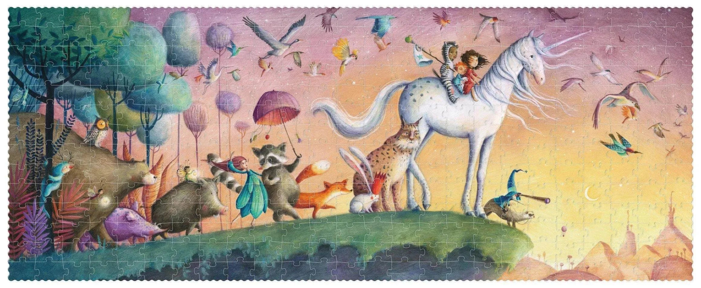 Puzzle 350 Teile - Glitzer Einhorn Londji