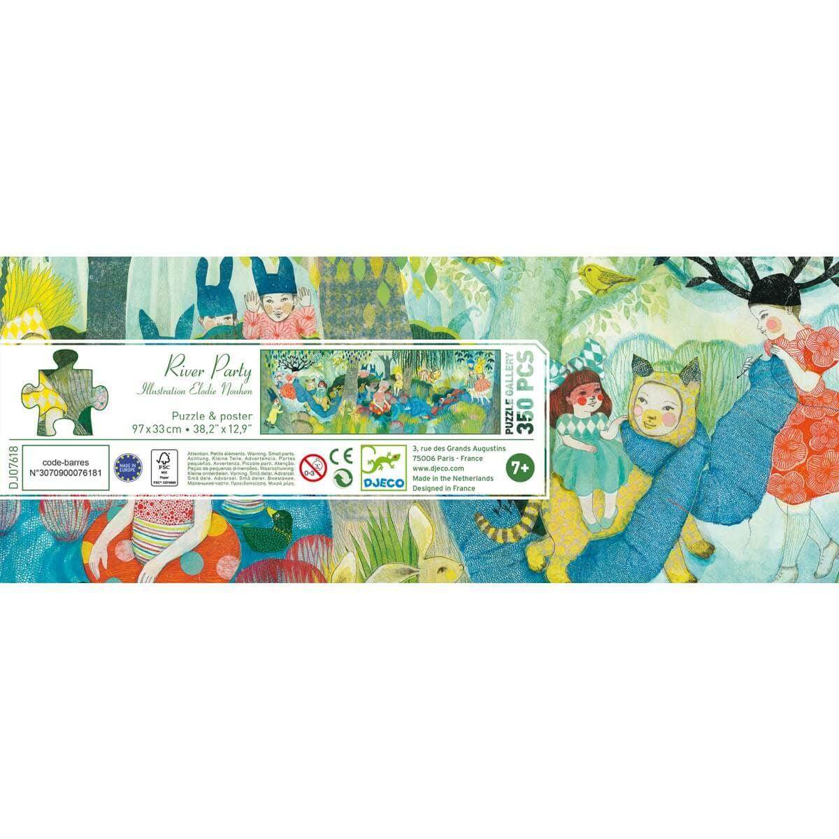 Puzzle 350 Teile - River Party Djeco